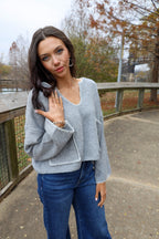 Whipstitch Patch Sweater