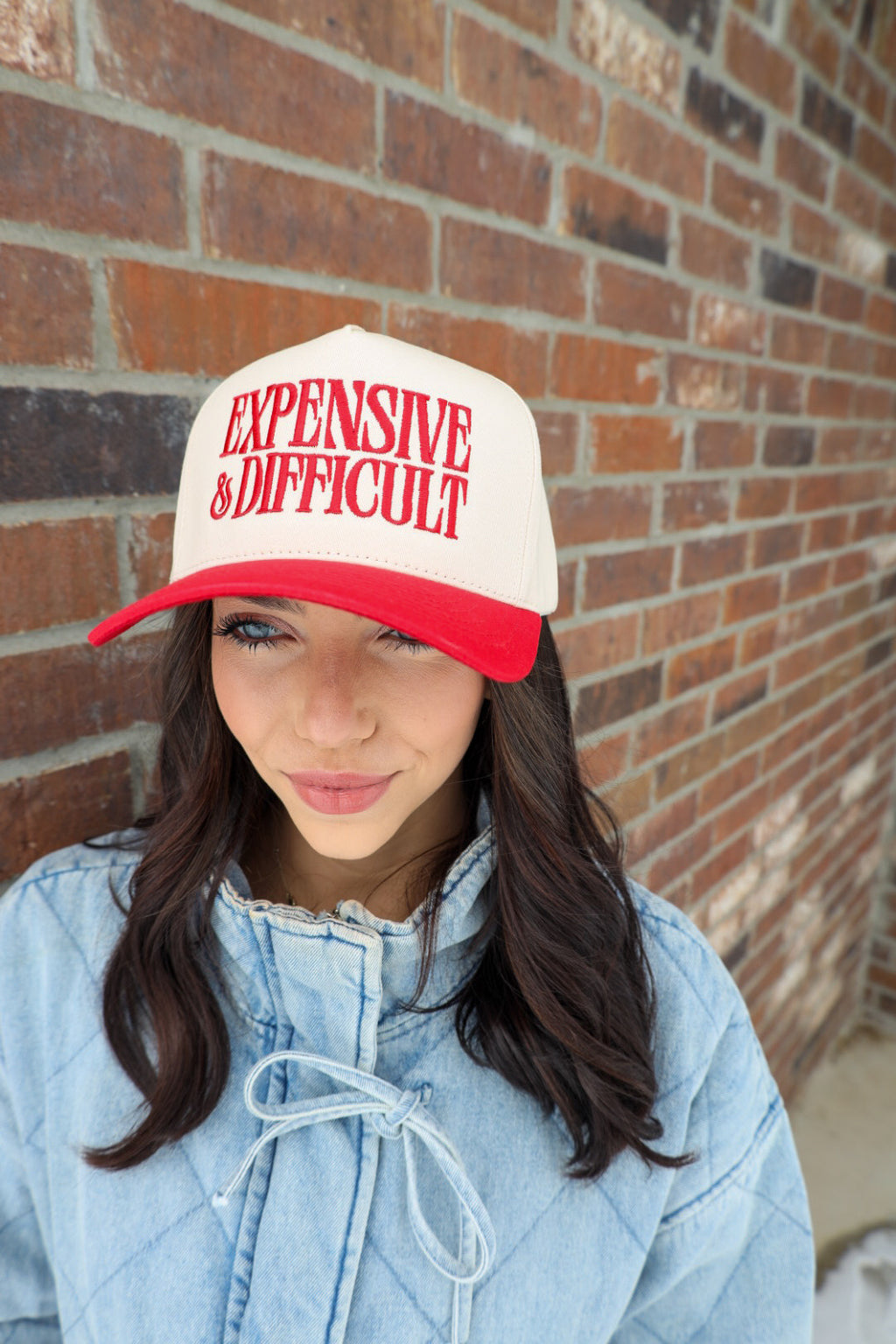 Expensive & Difficult Trucker Hat - Red