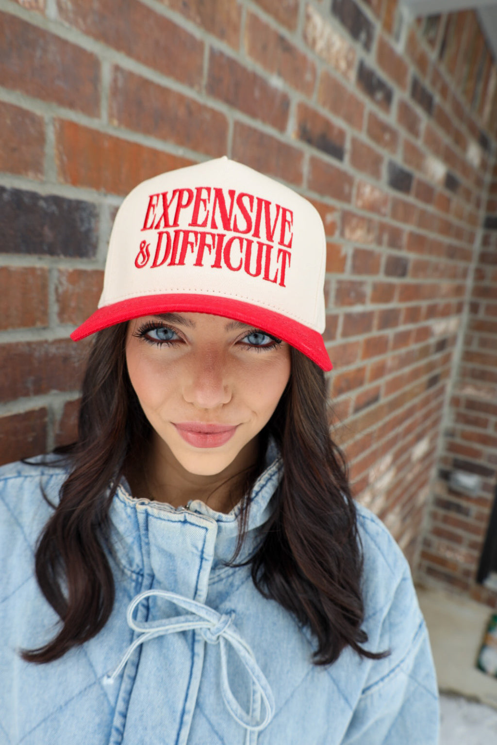 Expensive & Difficult Trucker Hat - Red