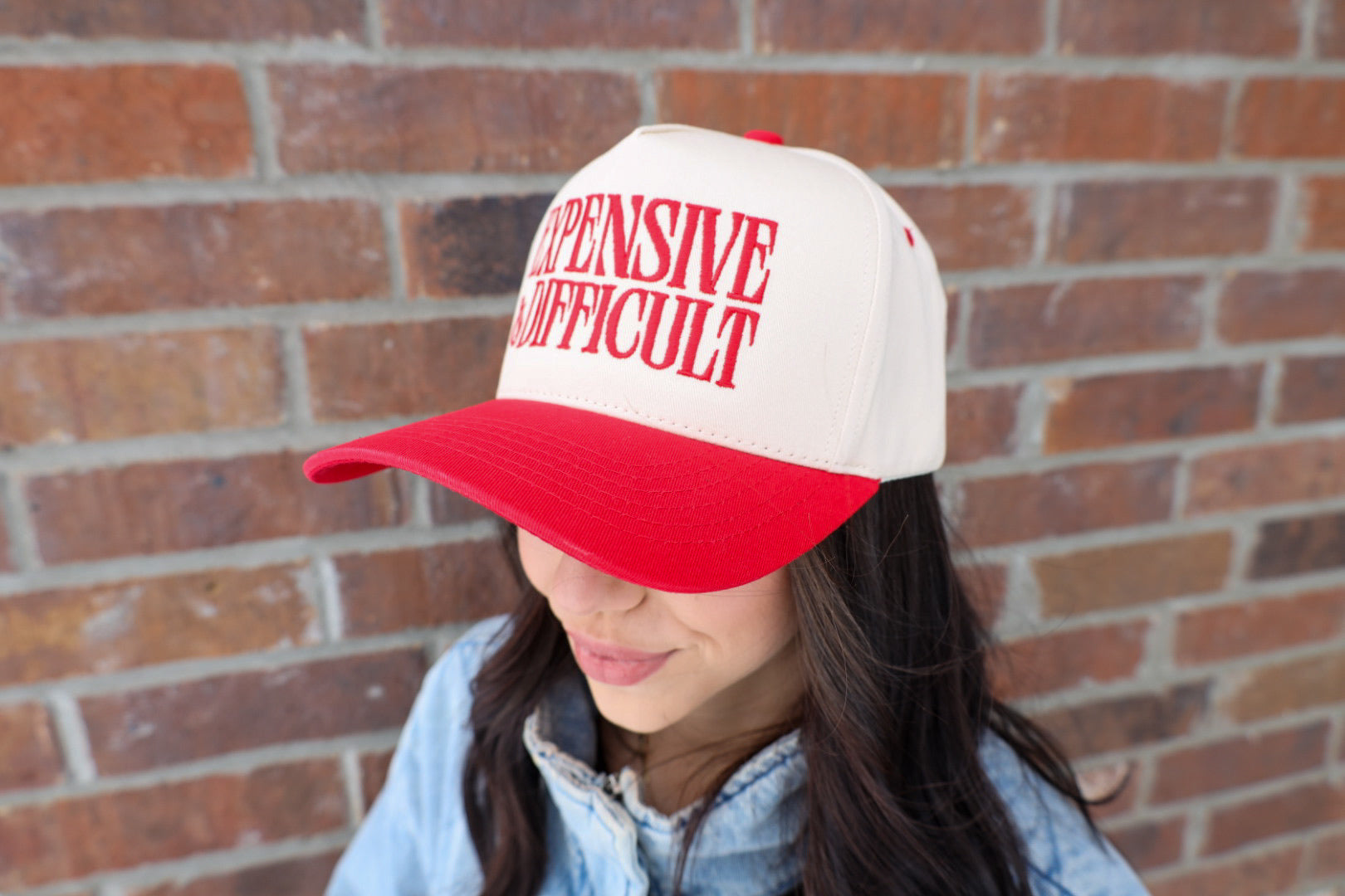 Expensive & Difficult Trucker Hat - Red