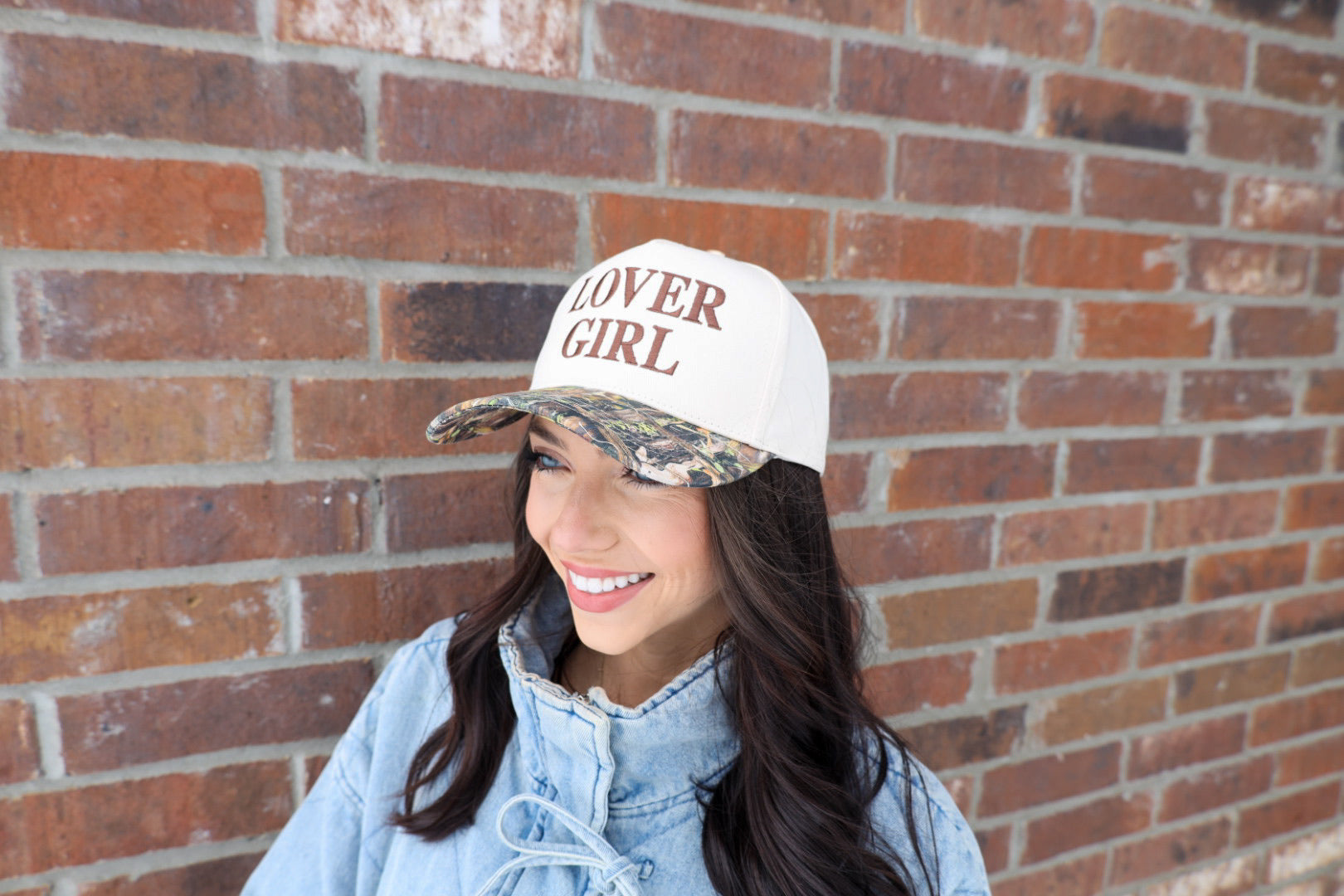 Lover Girl Trucker Hat - Camo
