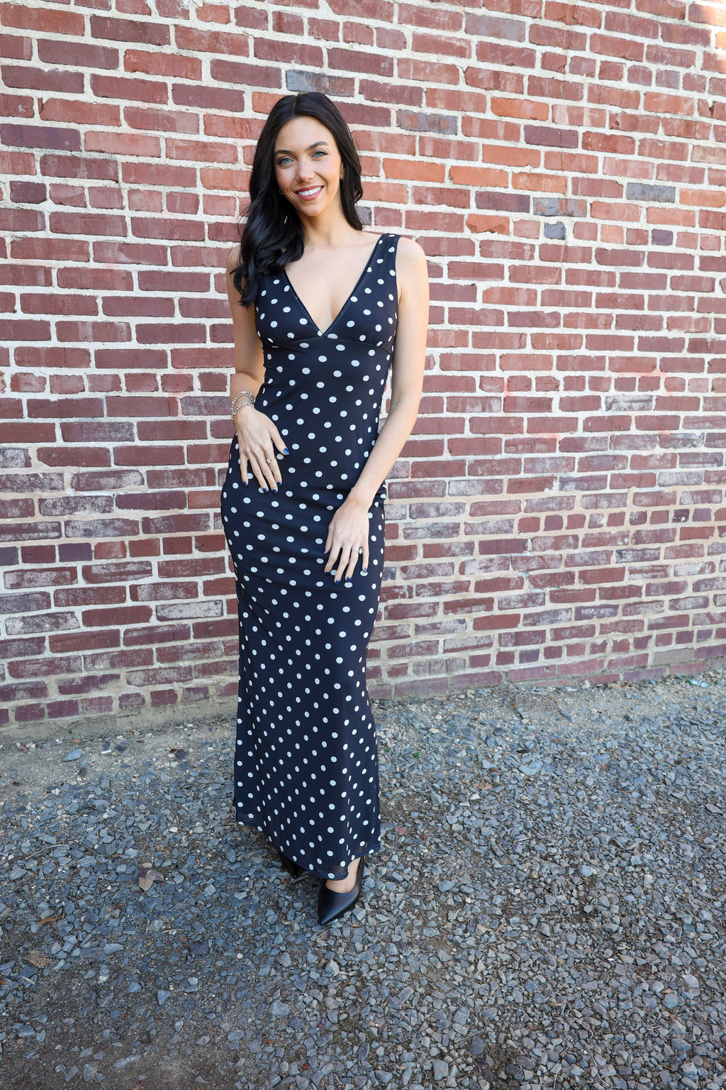 Chic Mesh Polkadot Dress