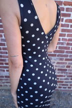 Chic Mesh Polkadot Dress
