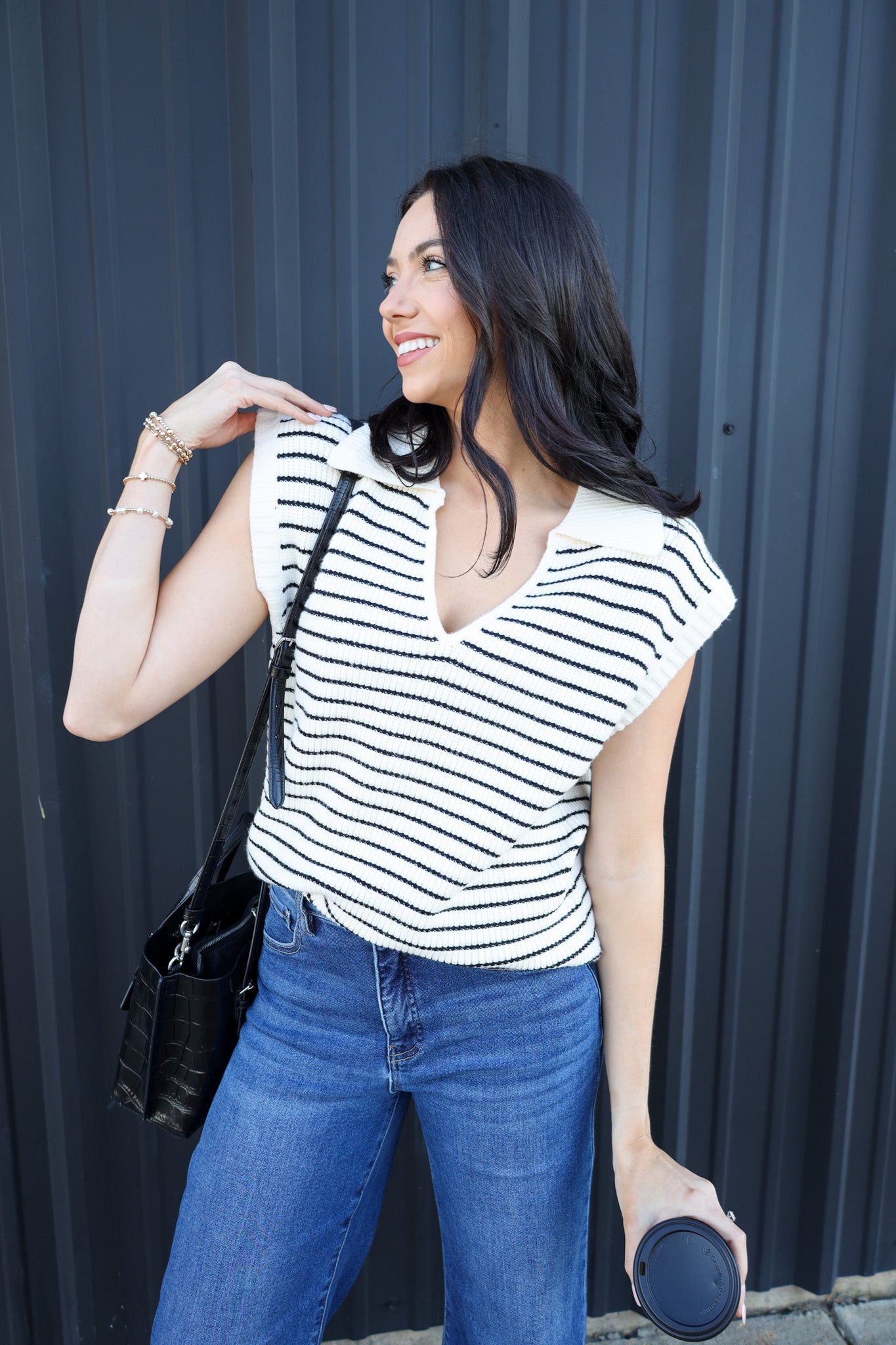 White Stripped Shirt