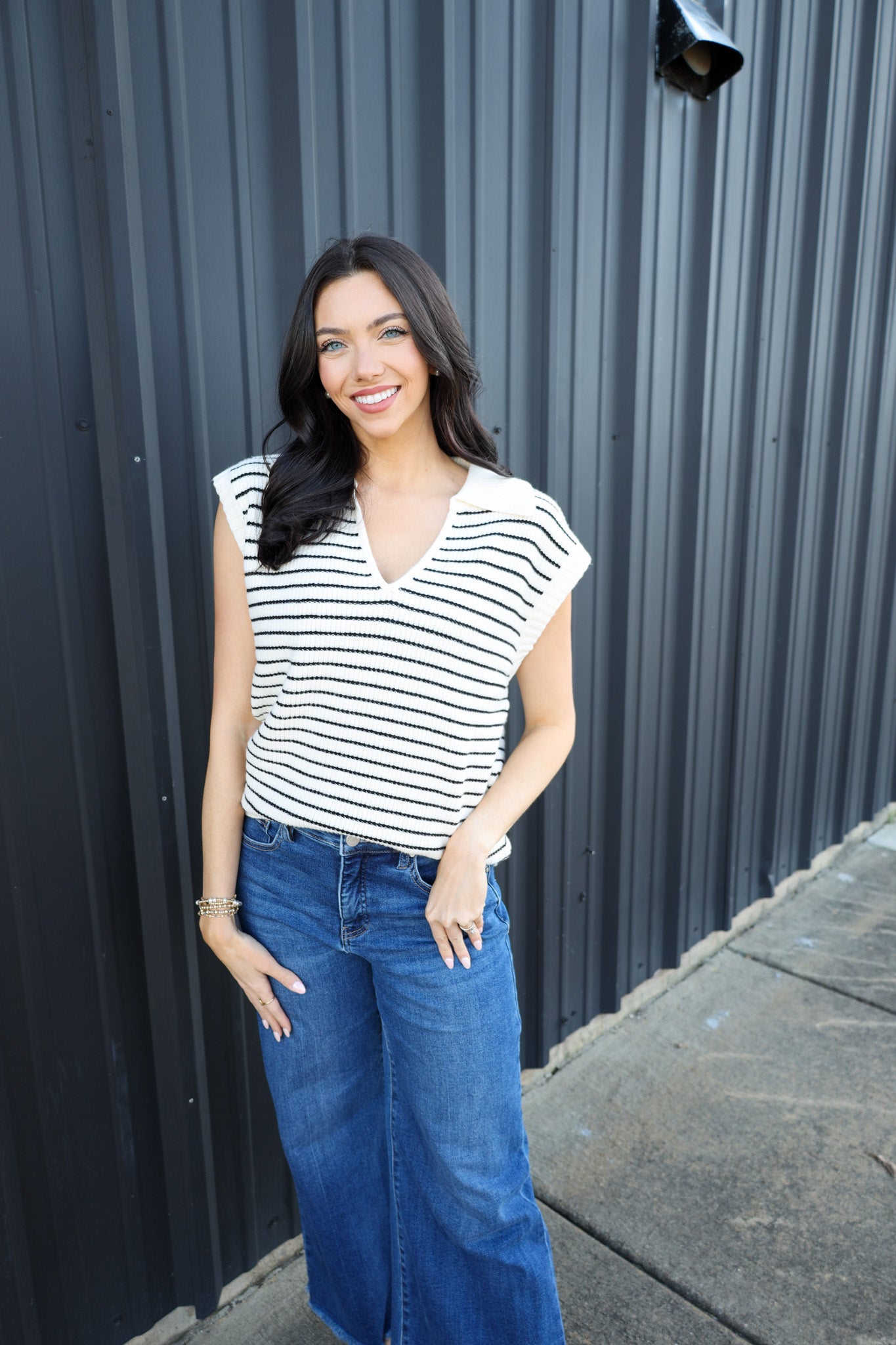 White Stripped Shirt