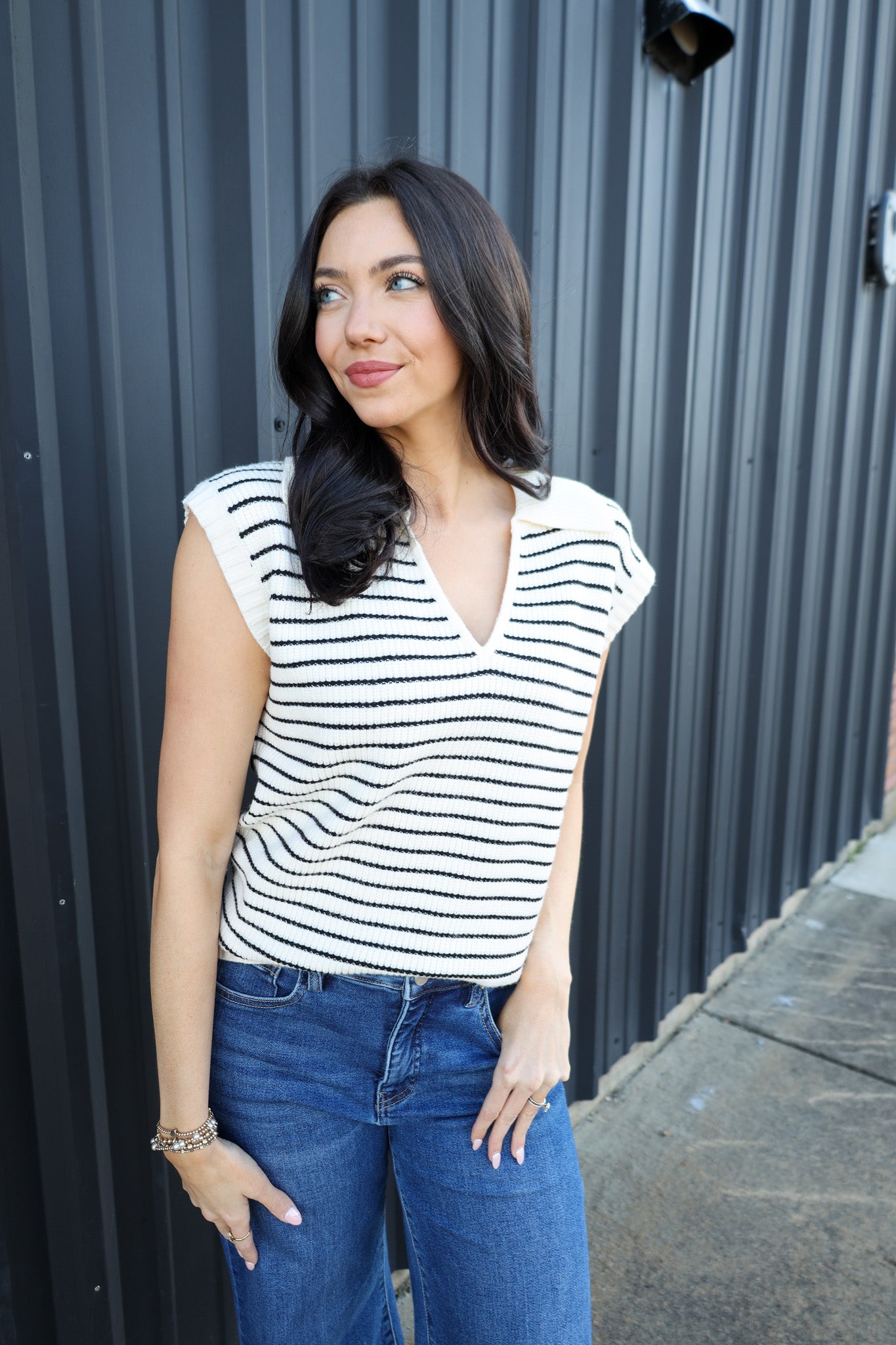 White Stripped Shirt