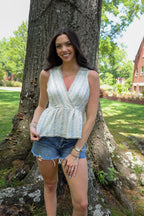 Floral V-Neck Top
