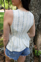 Floral V-Neck Top