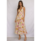 Sunset Blossom Midi Dress