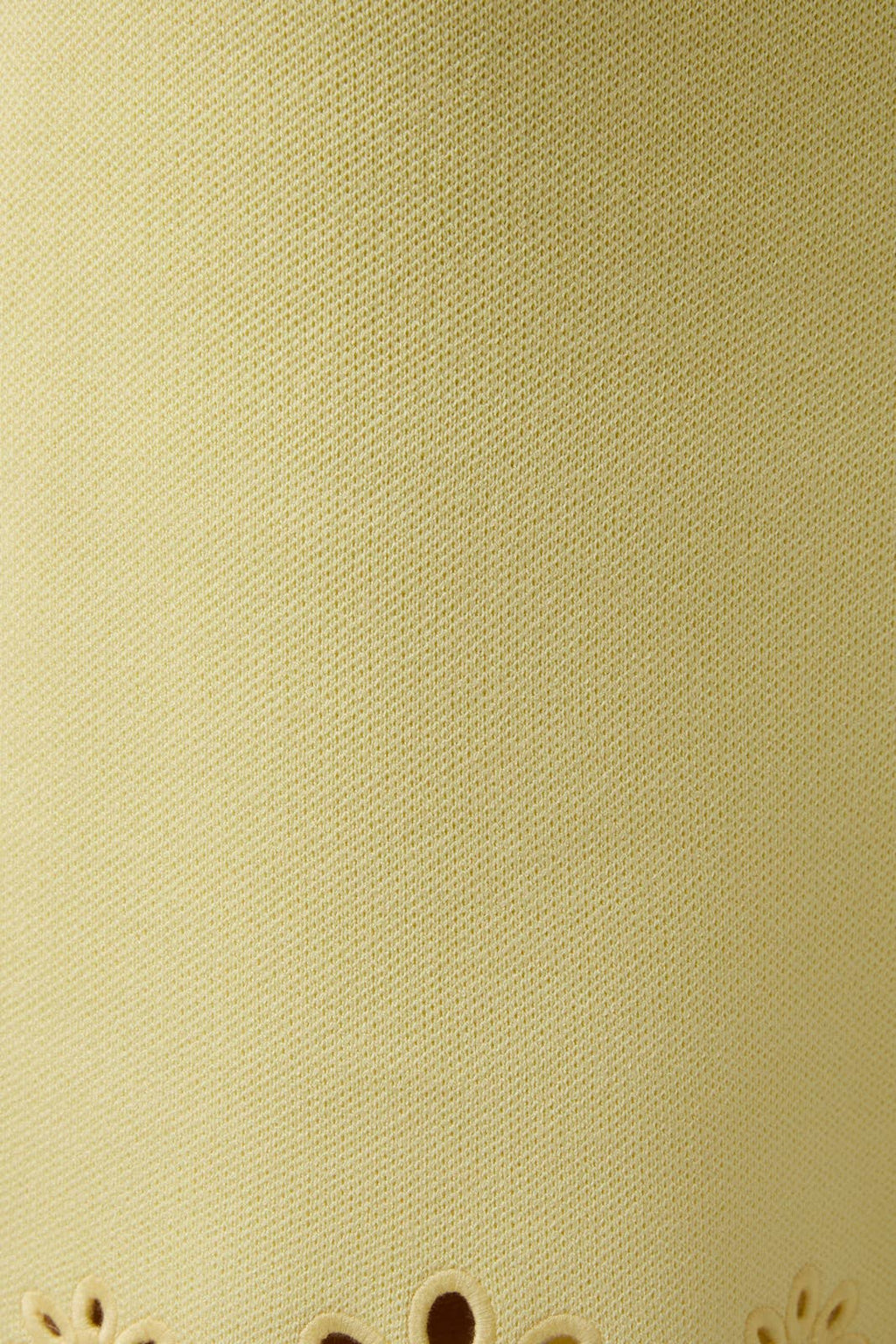 Eyelet Detail Tube Dress - Yellow