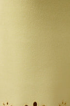 Eyelet Detail Tube Dress - Yellow