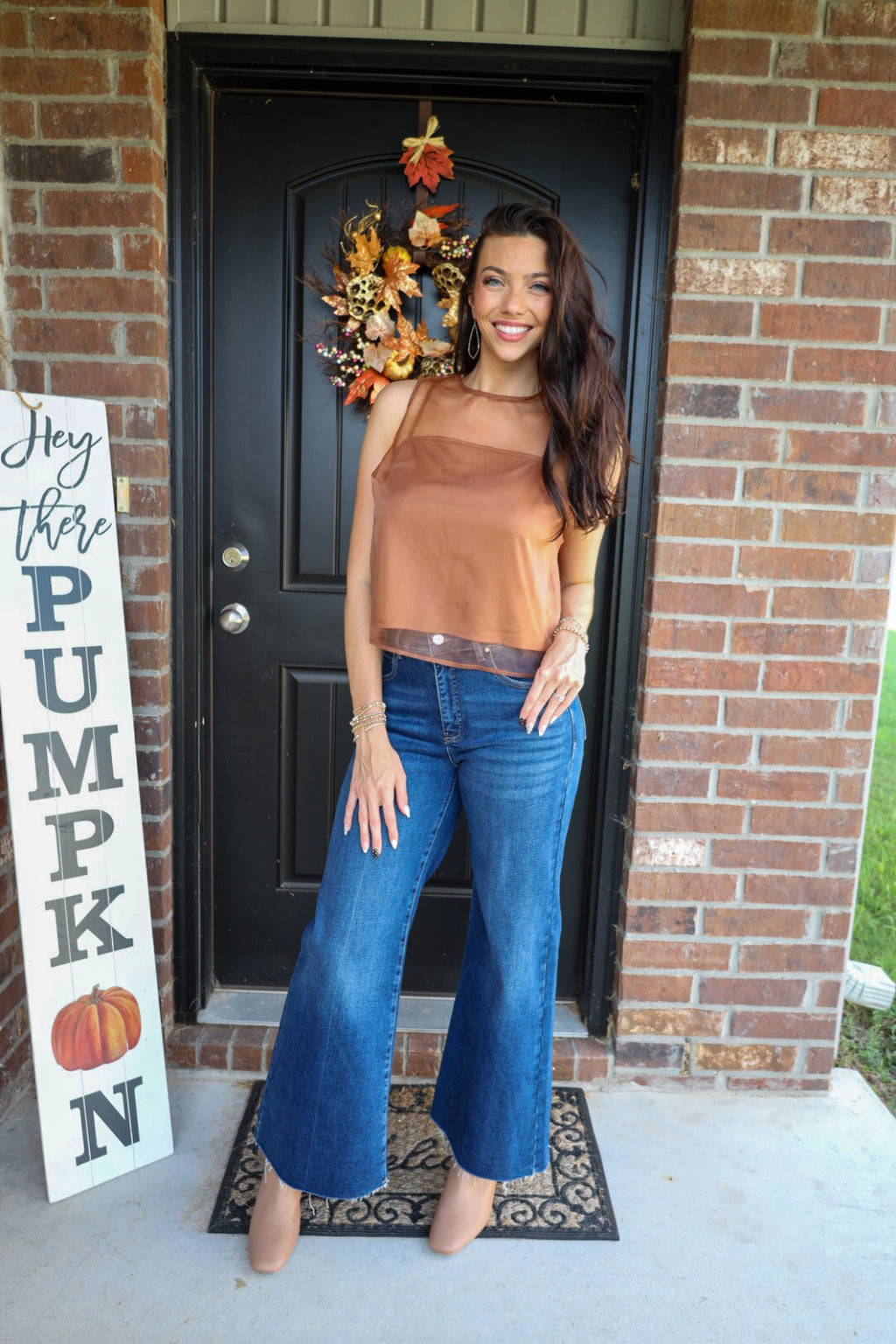 The Wow Factor Top - Brown