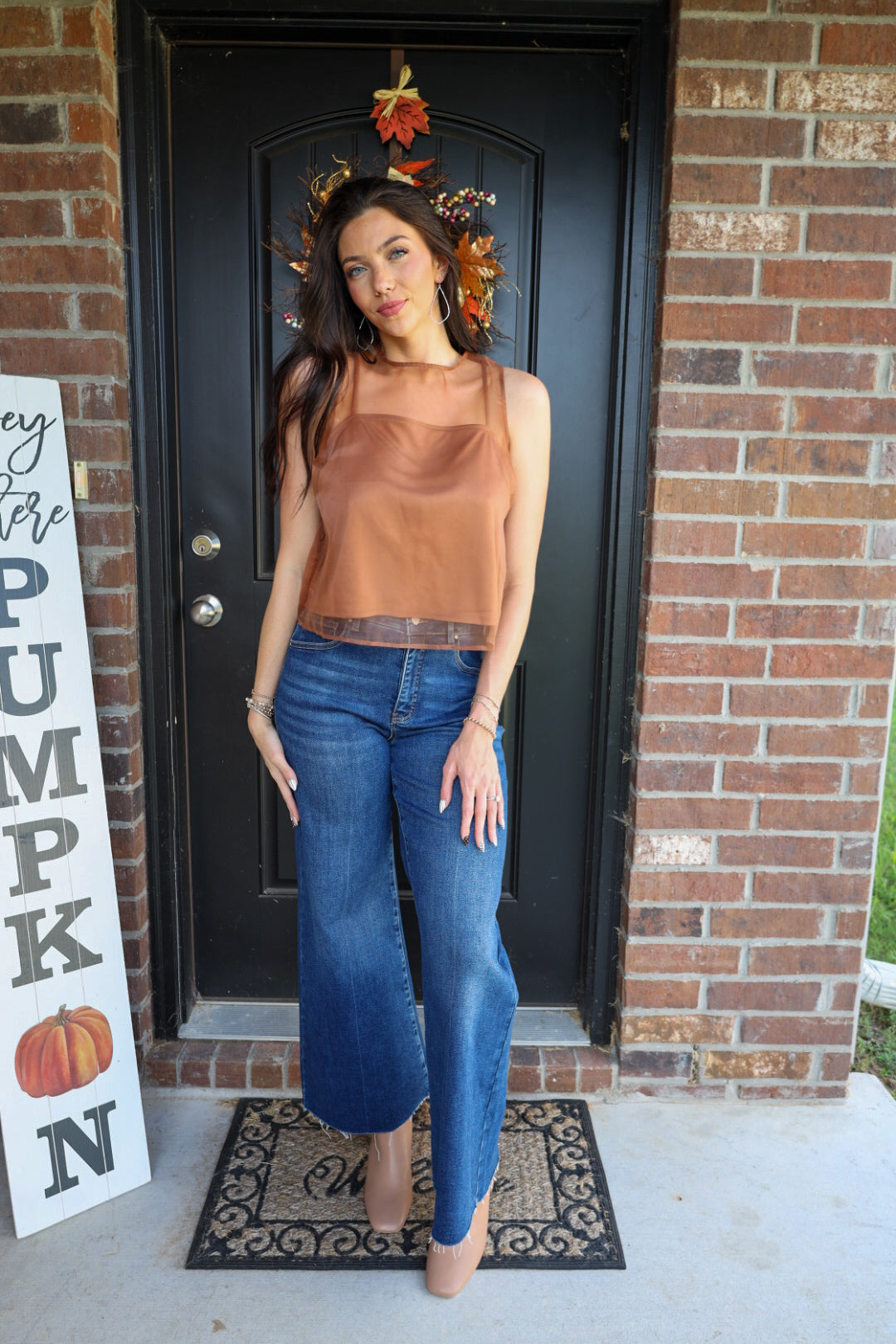 The Wow Factor Top - Brown