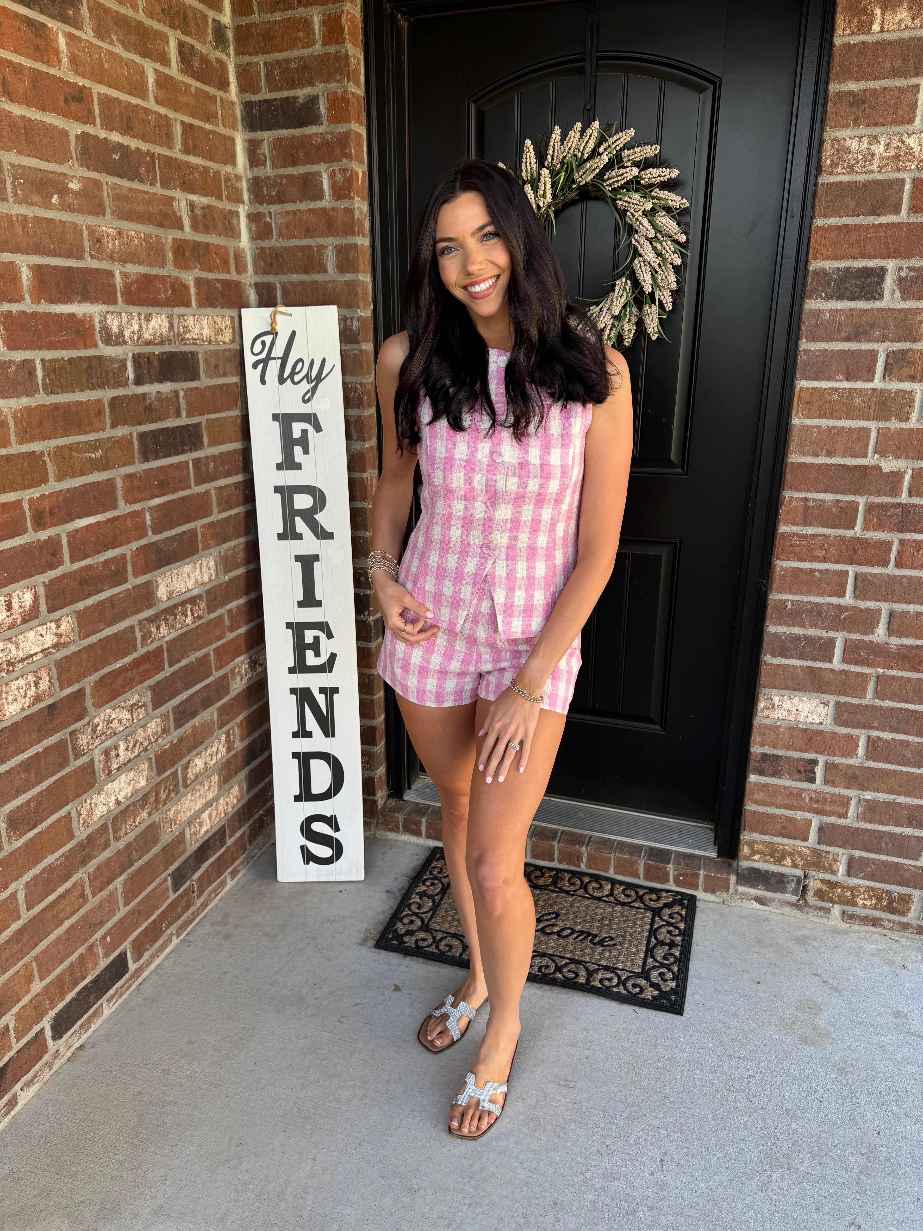 Pink Gingham Bottoms